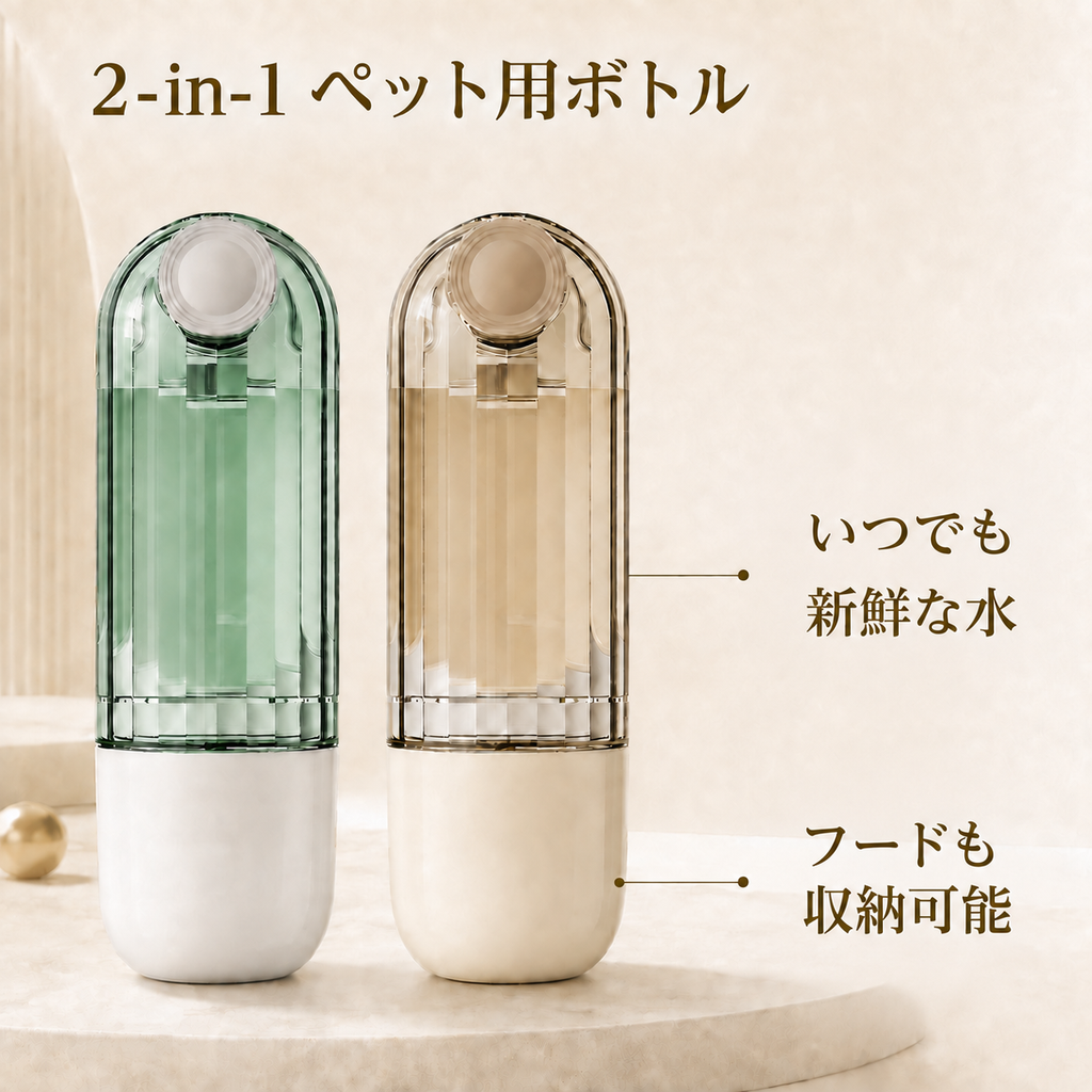 犬用 携帯ウォーターボトル｜お散歩用2WAY給水カップ